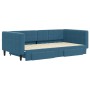 Sofá cama nido con cajones terciopelo azul 100x200 cm de vidaXL, Camas y somieres - Ref: Foro24-3196745, Precio: 353,99 €, De...