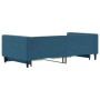 Trundle sofa bed with drawers blue velvet 100x200 cm by vidaXL, Beds and slatted bases - Ref: Foro24-3196745, Price: 337,19 €...