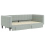 Trundle sofa bed with drawers light gray velvet 90x190 cm by vidaXL, Beds and slatted bases - Ref: Foro24-3196752, Price: 317...