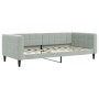 Trundle sofa bed with drawers light gray velvet 90x190 cm by vidaXL, Beds and slatted bases - Ref: Foro24-3196752, Price: 317...