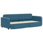 Trundle sofa bed with drawers blue velvet 80x200 cm by vidaXL, Beds and slatted bases - Ref: Foro24-3196969, Price: 330,68 €,...