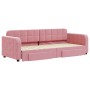 Sofá cama nido con cajones terciopelo rosa 80x200 cm de vidaXL, Camas y somieres - Ref: Foro24-3196973, Precio: 347,99 €, Des...