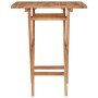 Mesa plegable de jardín madera maciza de teca 60x60x75 cm de vidaXL, Mesas de jardín - Ref: Foro24-48994, Precio: 113,15 €, D...