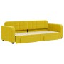 Sofá cama nido con cajones terciopelo amarillo 80x200 cm de vidaXL, Camas y somieres - Ref: Foro24-3196975, Precio: 355,55 €,...