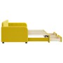 Sofá cama nido con cajones terciopelo amarillo 80x200 cm de vidaXL, Camas y somieres - Ref: Foro24-3196975, Precio: 355,55 €,...