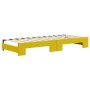 Sofá cama nido con cajones terciopelo amarillo 80x200 cm de vidaXL, Camas y somieres - Ref: Foro24-3196975, Precio: 355,55 €,...