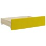 Trundle sofa bed with drawers yellow velvet 80x200 cm by vidaXL, Beds and slatted bases - Ref: Foro24-3196975, Price: 355,55 ...