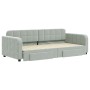 Trundle sofa bed with drawers light gray velvet 90x200 cm by vidaXL, Beds and slatted bases - Ref: Foro24-3196977, Price: 334...