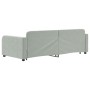 Trundle sofa bed with drawers light gray velvet 90x200 cm by vidaXL, Beds and slatted bases - Ref: Foro24-3196977, Price: 334...