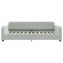 Trundle sofa bed with drawers light gray velvet 90x200 cm by vidaXL, Beds and slatted bases - Ref: Foro24-3196977, Price: 334...