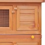 Casa de animales pequeños jaula conejera 4 puertas madera de vidaXL, Jaulas y habitáculos para animales pequeños - Ref: Foro2...