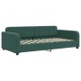 Trundle sofa bed with drawers dark green velvet 90x200 cm by vidaXL, Beds and slatted bases - Ref: Foro24-3196979, Price: 331...