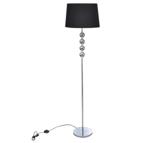 Lámpara de pie pantalla y soporte alto 4 bolas adorno negra de vidaXL, Lámparas - Ref: Foro24-240903, Precio: 64,57 €, Descue...