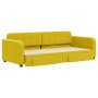 Sofá cama nido con cajones terciopelo amarillo 90x200 cm de vidaXL, Camas y somieres - Ref: Foro24-3196982, Precio: 378,15 €,...