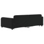 Sofá cama nido con cajones terciopelo negro 100x200 cm de vidaXL, Camas y somieres - Ref: Foro24-3196988, Precio: 385,36 €, D...