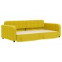 Sofá cama nido con cajones terciopelo amarillo 100x200 cm de vidaXL, Camas y somieres - Ref: Foro24-3196989, Precio: 373,88 €...