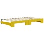 Trundle sofa bed with drawers yellow velvet 100x200 cm by vidaXL, Beds and slatted bases - Ref: Foro24-3196989, Price: 373,88...