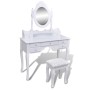 Dressing table with mirror and stool 7 drawers white by vidaXL, Bedroom Dressers - Ref: Foro24-241002, Price: 240,68 €, Disco...