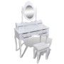 Dressing table with mirror and stool 7 drawers white by vidaXL, Bedroom Dressers - Ref: Foro24-241002, Price: 240,68 €, Disco...