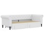 Trundle sofa bed with drawers white synthetic leather 90x200 cm by vidaXL, Beds and slatted bases - Ref: Foro24-3197732, Pric...