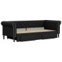 Trundle sofa bed with drawers black synthetic leather 90x200 cm by vidaXL, Beds and slatted bases - Ref: Foro24-3197731, Pric...