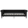 Trundle sofa bed with drawers black synthetic leather 90x200 cm by vidaXL, Beds and slatted bases - Ref: Foro24-3197731, Pric...