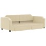 Trundle sofa bed with drawers cream fabric 80x200 cm by vidaXL, Beds and slatted bases - Ref: Foro24-3197669, Price: 323,59 €...