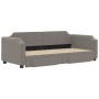 Trundle sofa bed with drawers taupe gray fabric 80x200 cm by vidaXL, Beds and slatted bases - Ref: Foro24-3197668, Price: 332...