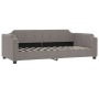 Trundle sofa bed with drawers taupe gray fabric 80x200 cm by vidaXL, Beds and slatted bases - Ref: Foro24-3197668, Price: 332...