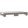 Trundle sofa bed with drawers taupe gray fabric 80x200 cm by vidaXL, Beds and slatted bases - Ref: Foro24-3197668, Price: 332...