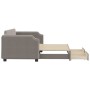 Sofá cama nido con cajones tela gris taupe 90x200 cm de vidaXL, Camas y somieres - Ref: Foro24-3197673, Precio: 340,99 €, Des...