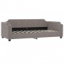 Trundle sofa bed with drawers taupe gray fabric 90x200 cm by vidaXL, Beds and slatted bases - Ref: Foro24-3197673, Price: 349...