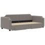 Trundle sofa bed with drawers taupe gray fabric 100x200 cm by vidaXL, Beds and slatted bases - Ref: Foro24-3197678, Price: 37...