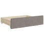 Sofá cama nido con cajones tela gris taupe 100x200 cm de vidaXL, Camas y somieres - Ref: Foro24-3197678, Precio: 344,41 €, De...