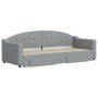 Trundle sofa bed with drawers light gray fabric 80x200 cm by vidaXL, Beds and slatted bases - Ref: Foro24-3197561, Price: 321...