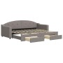 Sofá cama nido con cajones tela gris taupe 80x200 cm de vidaXL, Camas y somieres - Ref: Foro24-3197564, Precio: 341,99 €, Des...