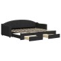 Sofá cama nido con cajones tela negro 80x200 cm de vidaXL, Camas y somieres - Ref: Foro24-3197563, Precio: 299,46 €, Descuent...