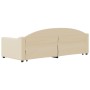 Sofá cama nido con cajones tela color crema 80x200 cm de vidaXL, Camas y somieres - Ref: Foro24-3197565, Precio: 322,99 €, De...