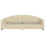 Sofá cama nido con cajones tela color crema 80x200 cm de vidaXL, Camas y somieres - Ref: Foro24-3197565, Precio: 322,99 €, De...