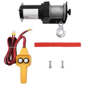 Electric winch with remote control 12 V 907 kg by vidaXL, Winches - Ref: Foro24-210229, Price: 92,12 €, Discount: %