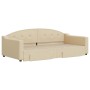 Sofá cama nido con cajones tela color crema 100x200 cm de vidaXL, Camas y somieres - Ref: Foro24-3197575, Precio: 332,65 €, D...