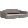 Sofá cama nido con cajones tela gris taupe 100x200 cm de vidaXL, Camas y somieres - Ref: Foro24-3197574, Precio: 338,64 €, De...