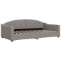 Trundle sofa bed with drawers taupe gray fabric 100x200 cm by vidaXL, Beds and slatted bases - Ref: Foro24-3197574, Price: 33...