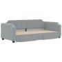 Sofá cama nido con cajones tela gris claro 100x200 cm de vidaXL, Camas y somieres - Ref: Foro24-3197675, Precio: 387,03 €, De...