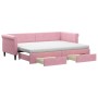 Trundle sofa bed with pink velvet drawers 80x200 cm by vidaXL, Beds and slatted bases - Ref: Foro24-3197839, Price: 501,09 €,...