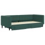 Sofá cama nido con cajones terciopelo verde oscuro 90x200 cm de vidaXL, Camas y somieres - Ref: Foro24-3196741, Precio: 323,0...