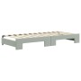 Trundle sofa bed with drawers light gray velvet 90x200 cm by vidaXL, Beds and slatted bases - Ref: Foro24-3196739, Price: 367...