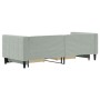 Trundle sofa bed with drawers light gray velvet 80x200 cm by vidaXL, Beds and slatted bases - Ref: Foro24-3196732, Price: 306...