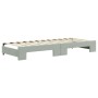 Trundle sofa bed with drawers light gray velvet 80x200 cm by vidaXL, Beds and slatted bases - Ref: Foro24-3196732, Price: 306...