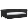 Sofá cama nido con cajones terciopelo negro 90x190 cm de vidaXL, Camas y somieres - Ref: Foro24-3197858, Precio: 503,29 €, De...